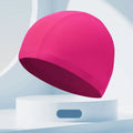 Custom Logo Ultrathin Nylon/Silicone Waterproof Swimming Cap Ear Protection Durable High Elasticity Long Hair Women Pool Sea