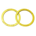 Gold Plated Swimwear Accessory Metal O Ring Making Custom Engraved Name O Buckle Hardware for Handbags