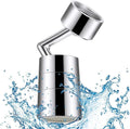 Dropshipping Aluminum 720 Degree Swivel Single Handle Sink Faucet Aerator Rotatable Pull Bubbler Tap Sprayer Attachment Kitchen