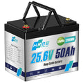 24V 50Ah Rechargeable Lifepo4 Battery Pack Build in BMS for Solar System Outdoor Power RV Boat EU/CA/US Stock