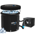 Vanace 1HP 80*75cm PVC Tub General Water Cold Machine Ice Bath Set Water Chiller With Cold Plunge