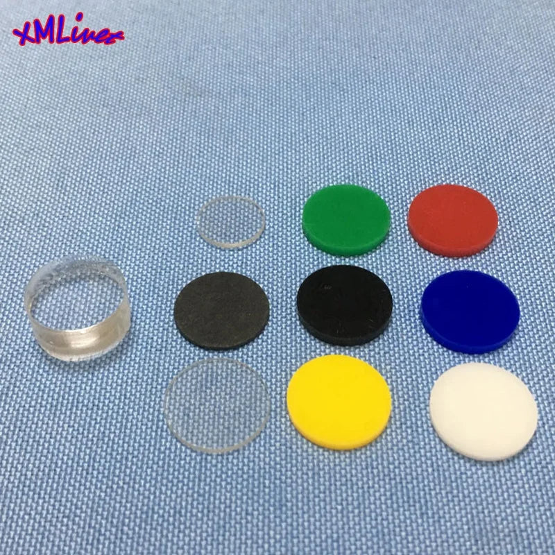 Xmlivet 11mm Transparent Acrylic Pool Cue Tip Cushion Snooker Tip Pads Billiards Accessories