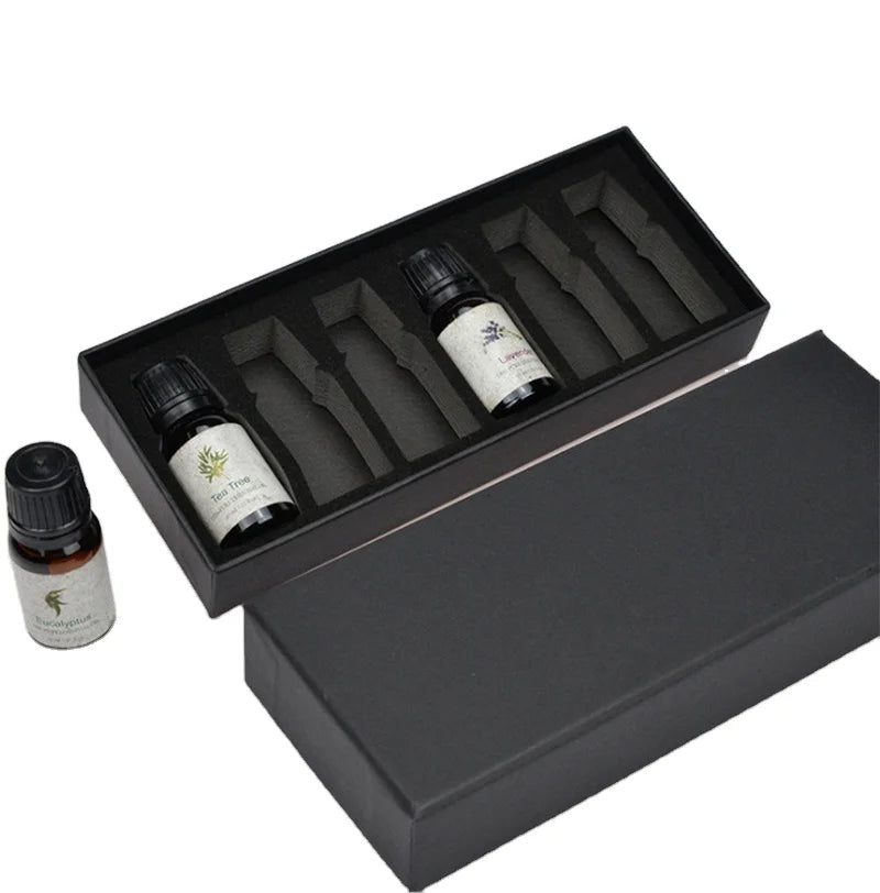 Customized Logo Luxury Embossed Paperboard Recyclable Environmental Folders Essential Oil Fragrance Skin Care Serum Face Cream