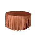 Luxury Terrocotta Wedding Round Velvet Table Cloth for Banquet Party
