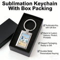 Fast DIY Photo Custom Logo Keychain Manufacturer Personalized Blank Key Chain Sublimation Metal Keychain