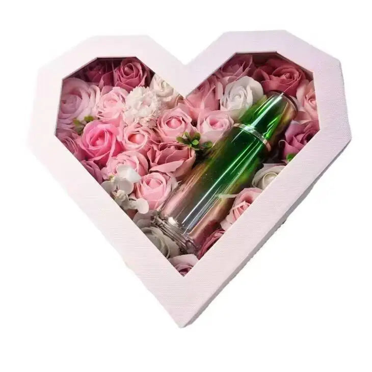 Wholesale Custom Luxury Heart Chocolate Eyelash Jewelry Ring Packaging Box with Lid pink Heart Shaped Gift Box