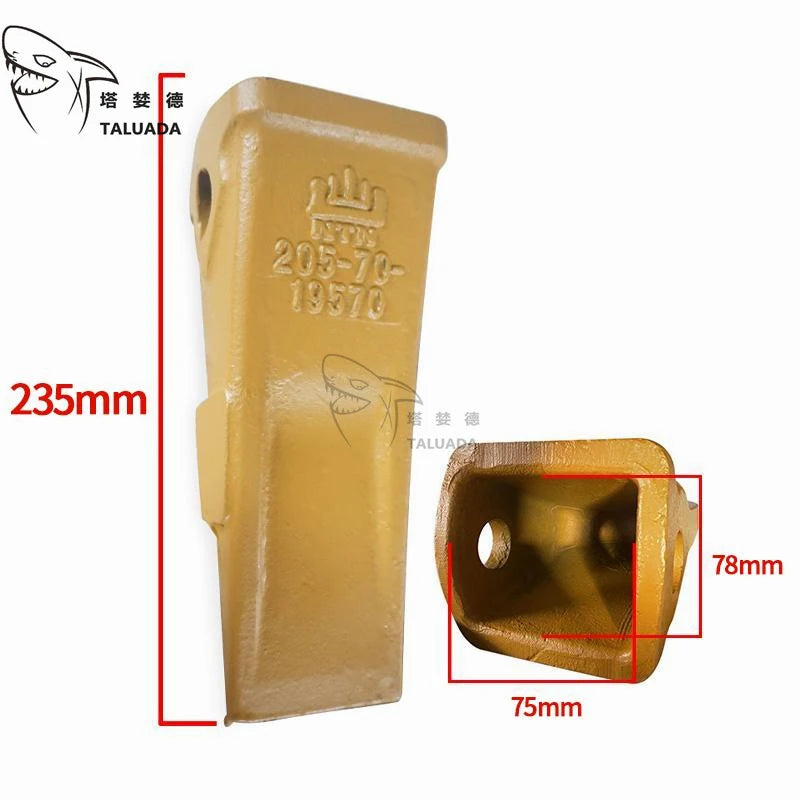 TALUADA PC200 SH200 ZAX120 ZAX200 PC210 Excavator Parts Flat Sharp Bucket Tooth 205-70-19570 Bucket Teeth