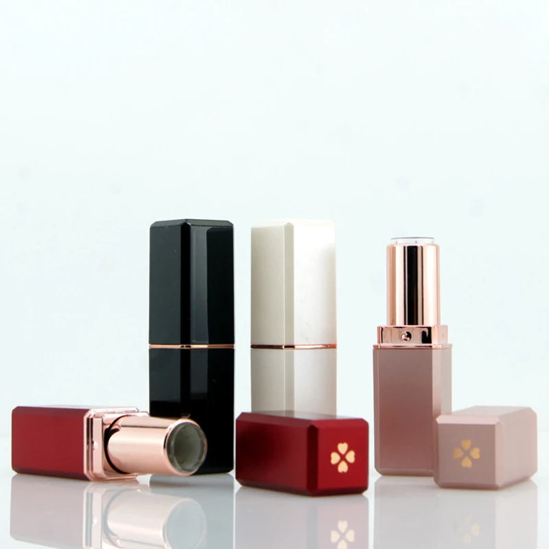 In Stock 4.3g Manufacturer Price Empty Custom Black Lip Balm Tubes Unique Lipstick Tube for Lipstick Packaging