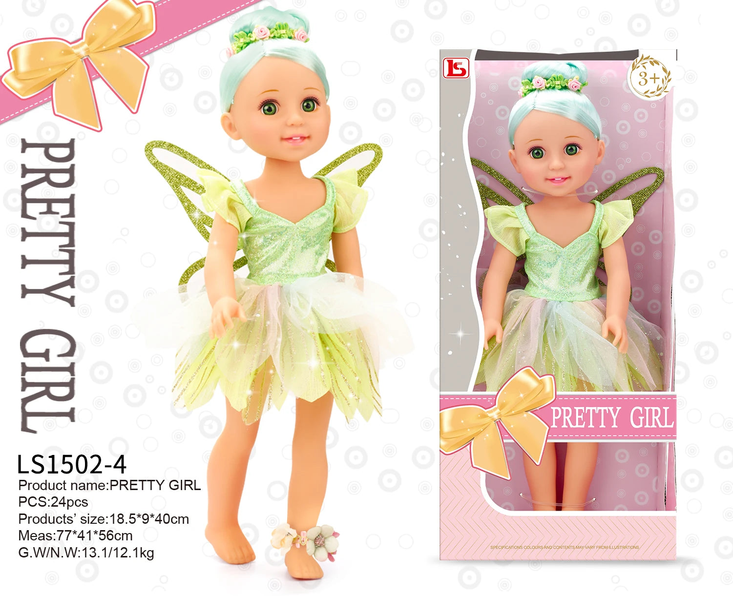 15 Inch Girl Doll Fashion Dolls with Fine Hair for Styling Clothes Shoes and Accessories Princess Doll for Girls and Kids