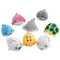 Cute Stuffed Animals Toys Sea Animals Plush Plushie Plushies Turtles Fish Shark Dolphin Clownfish Keychain for Claw Machine Doll