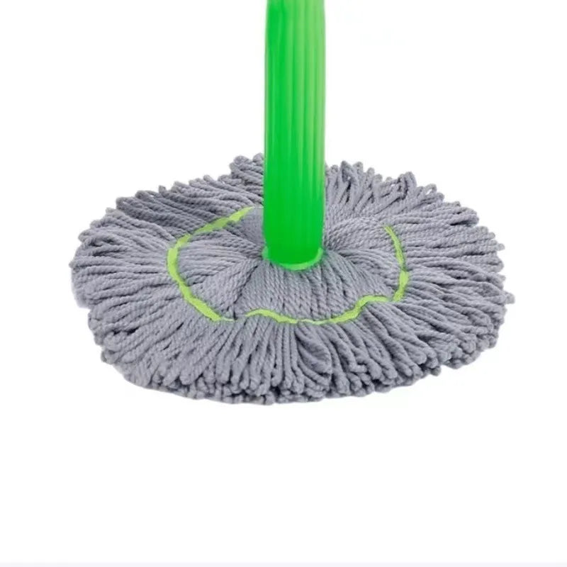 Self-Twisting Water Mop with Easy Operation Hand-Washing Free Household Lazy Squeezing Splicing Rod Mop with Plastic Basket MegaBDM