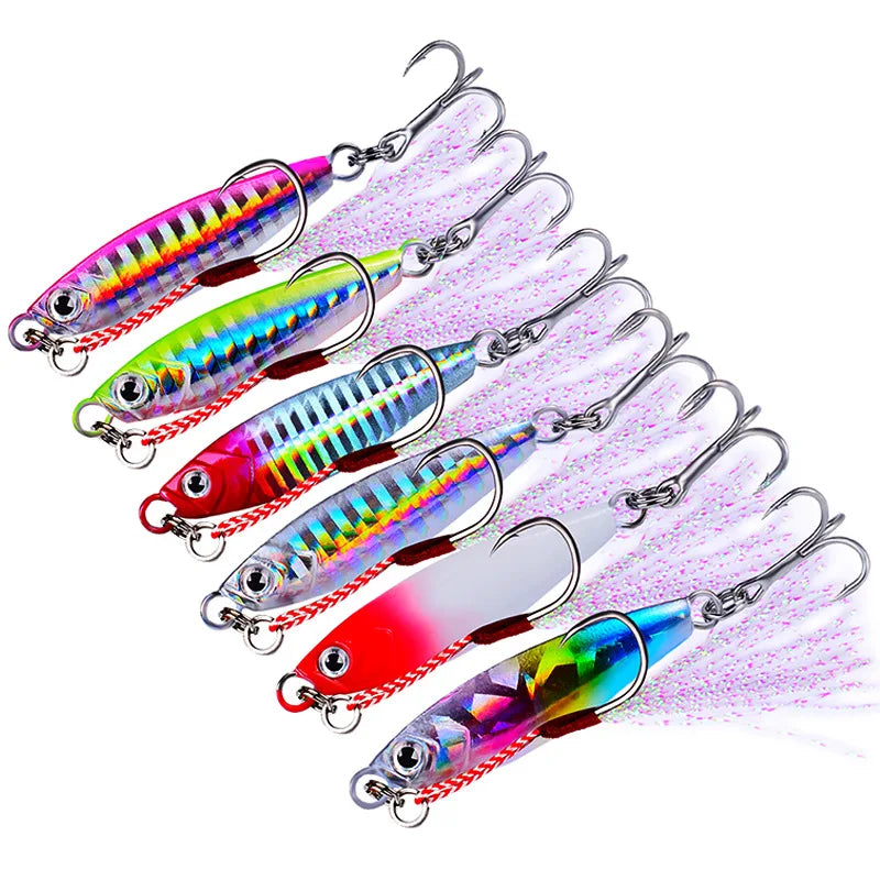7g/10g/15g/20g/30g Lead Jigging Fishing LureSlow Speed Metal Fishing Jig BaitOffshore Micro Butterfly Jigs for Tuna Bass