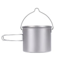 Titanium Pot with Bail Handle  1100ml  Outdoor Camping Picnic Water Mug Cup Tableware Kitchen Cookware Camping Accessories