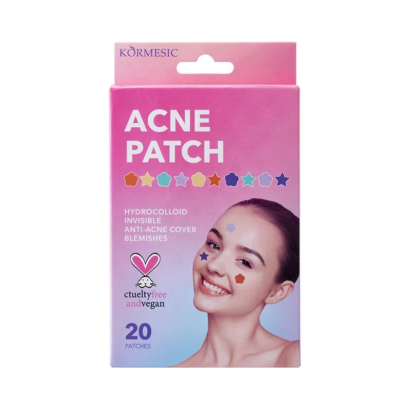 KORMESIC OEM Star and Heart Shape Pimple Remove Patch Hydrocolloid Acne Absorbing Cover Patch