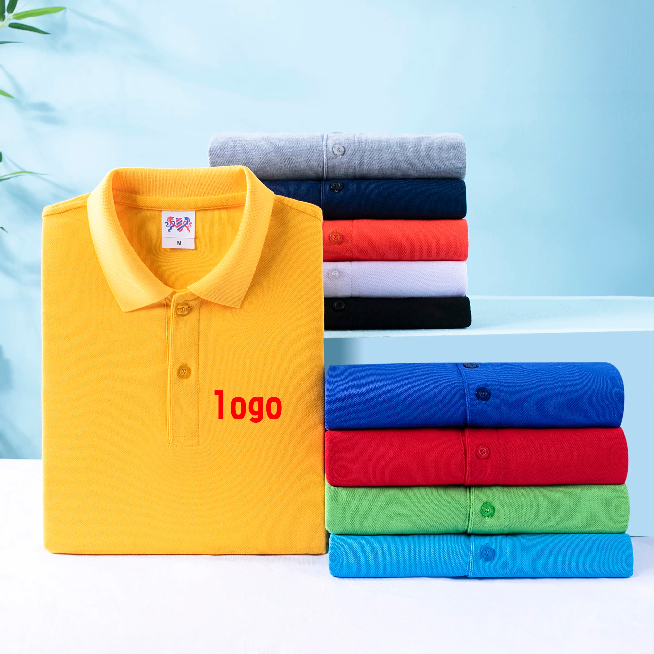 Wholesale Custom Embroidered Printing Logo Plain 100% Polyester Mens Uniform Golf Polo Shirts