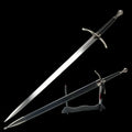 Medieval Sword High-end Handmade Gift with Sheath for Viking Enthusiastscosplay Prop Sword Stainless Steel Blade Not sharp