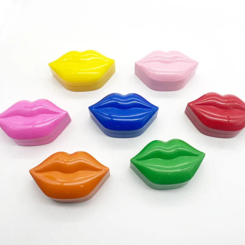 Wholesale Private Label Pink Cosmetic Gel Hydrating Sleep Lip Patch Moisturizer Beauty Vegan Lip Mask Sheet Collagen Lip Mask