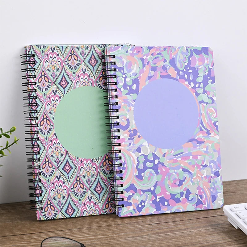 Customized A5 Portable Printed Paper Spiral Coil-bound Journal Notebook with Logo