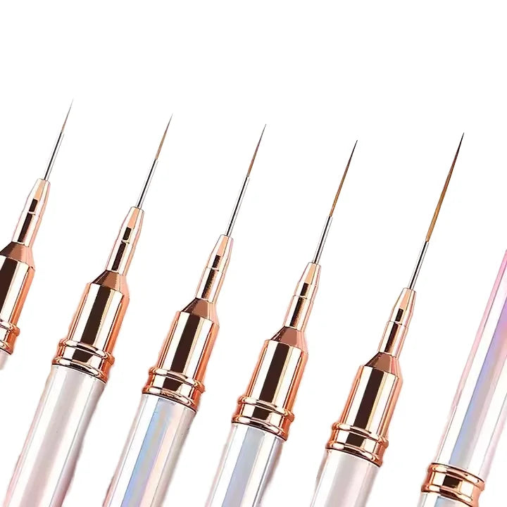 Gradient Pink Liner Brush Nail Brush Nail Art Liner Nail Art 9mm Brushes Private Label Pincel Liner Profesional