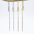 925 Silver Earrings Jewelry Gold Minimalism Charm Party Gift Handmade Thread Earrings for Women