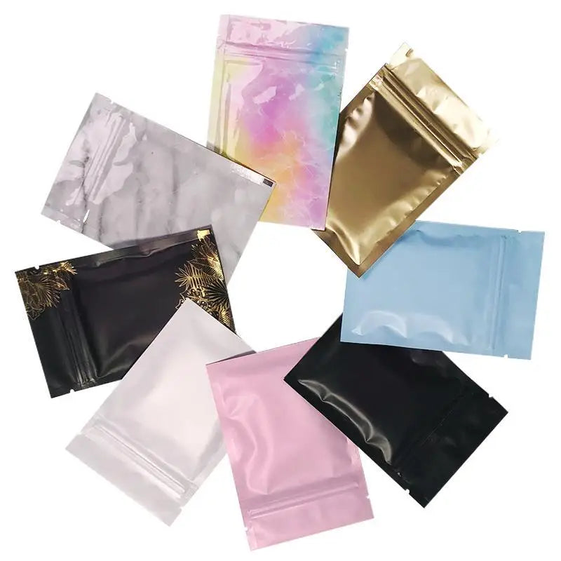 Tariff Relief Holographic Foil Ziplock Bags 6x9 Inch Resealable Mylar 10micro Thick Sample Pouch Gift Baggies Packaging Candy