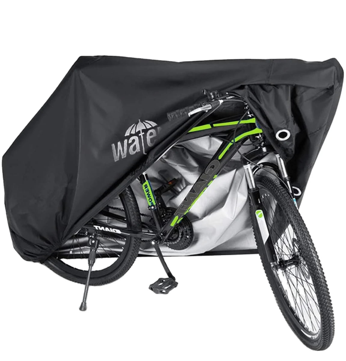 Woqi   Bike Cover 210D Oxford Outdoor Storage Waterproof   Anti-UV Bicycle Cover  Waterproof Hole Design