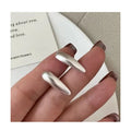Korean New Design Matte Water Droplet S25 Sterling Silver Stud Earrings for Women Fine Jewelry Earrings Wholesale