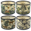 Modern Tropical Rainforest Pattern Bamboo Eco-friendly Chandelier Lamp Shade Detachable Indoor Decorative Cover Color Printed