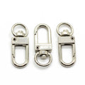 Golden Argent Color Swivel Lobster  Key Chain Clasp With Key Rings for DIY Handbag Hanging Accessories