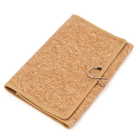 New Design Hanging Toiletry Bag Wholesale Folding Cork Wash Bag with Custom Logo Natural Style Travel Toilet Bags for Cosmetic