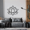 Yoga Decor Wall Decorations for Home Metal Crafts Wall Hanging Living Room Lotus Flower Wall Decor