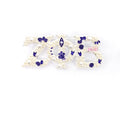 Pearl Chi Eta Phi Sorority Brooch Greek Letters Zeta Phi Beta Blue Symbol Brooch Pin for Decorate Accessories