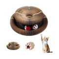 Factory Price Kitty Kurlz Interactive Cat Scratcher Foldable Accordion Cat Tree Bell Ball Engaging Play Cardboard Toy Cats