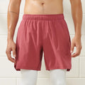 Custom Logo Solid Color Light Weight Breathable 5 Inch Inseam Unlined Athletic Shorts Men Gym Shorts With Zipper Pockets