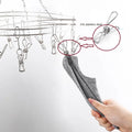Eco-Friendly Silver 316 Stainless Steel Clothes Clips with Sock Hanger Packaged in Box for Towel Hanging and Cloths Sock Hanging