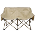 Customized Durable Lightweight Portable Metal Folding Chair Double Seat Mesh Bag Beach Camping Fishing Foldable Logo Color Hotel
