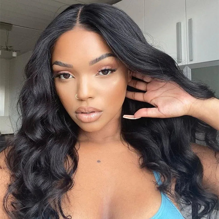 Brazilian Peruvian Hair Lace Front Wig for Black Women Remy Closure Body Wave Wholesale Brazilian Human Hair Lace Front Wigs