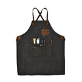 Men's Women's Heavy Duty Sleeveless Cotton Bib Chef Apron Canvas Kitchen Workwear for Hairstylist BBQ Woodworking Welding