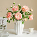 Factory Wholesale Artificial Ranunculus Real Touch Silk Flowers Buttercup for Home Wedding Decoration Bride Bouquet Floral