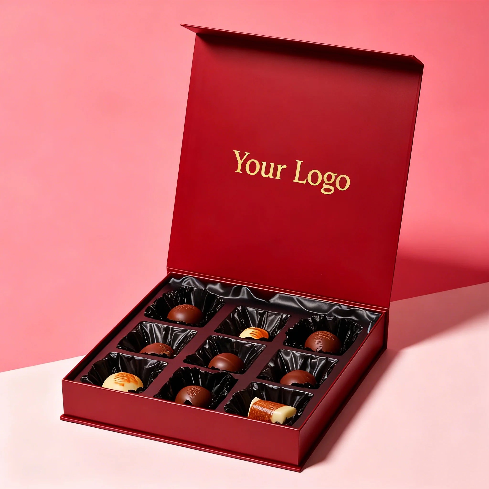 Factory Custom Logo Premium Luxury Gold Waterproof Matt Lamination Embossing Chocolate Bar Packaging Box Food Grade Corrugated