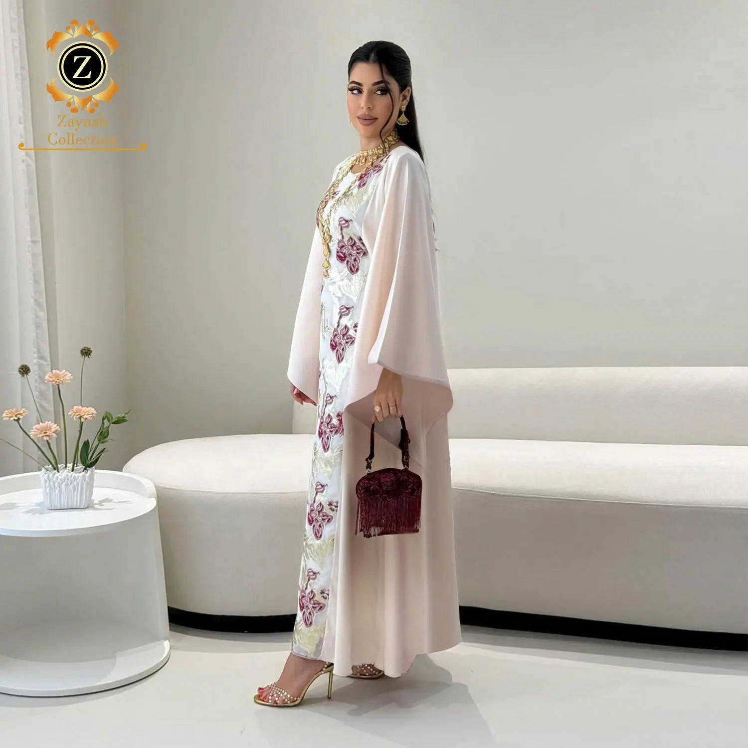Zaynab Abaya Women Muslim Dress Muslim Abayas Muslim Women Women Dress Dubai Elegant Dubai Jalabiya New Jalabiya