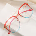 95589 Double-Beam Square Frame With Anti-blue Light Ultralight Glasses Frames Men Women Optical Fashion Computer Glasses