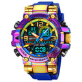 STRYVE Fashion Men's Sport Watches Shock Resistant 50M Waterproof Wristwatch LED Alarm Stopwatch Clock Watches Men 8025