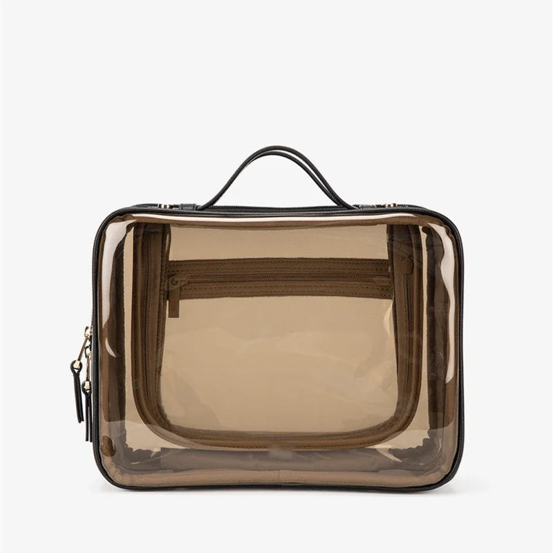 Cosbeauty Factory Custom Travel Vanity Bags Toiletry Organizer Portable Folding for Women Holder Beauty Brush Cosmetic Bag