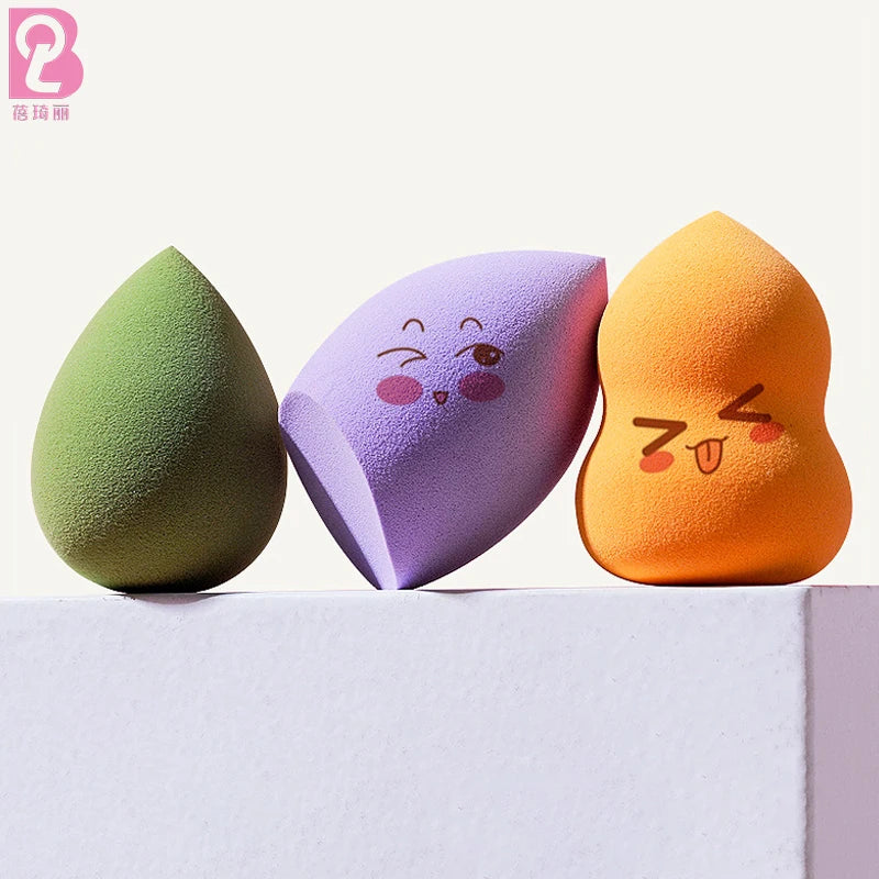 Beiqili Professional Beauty Sponge Set Latex-Free Soft Setting Face Puffs Multicolor Makeup Blender Cosmetic Applicator Washable