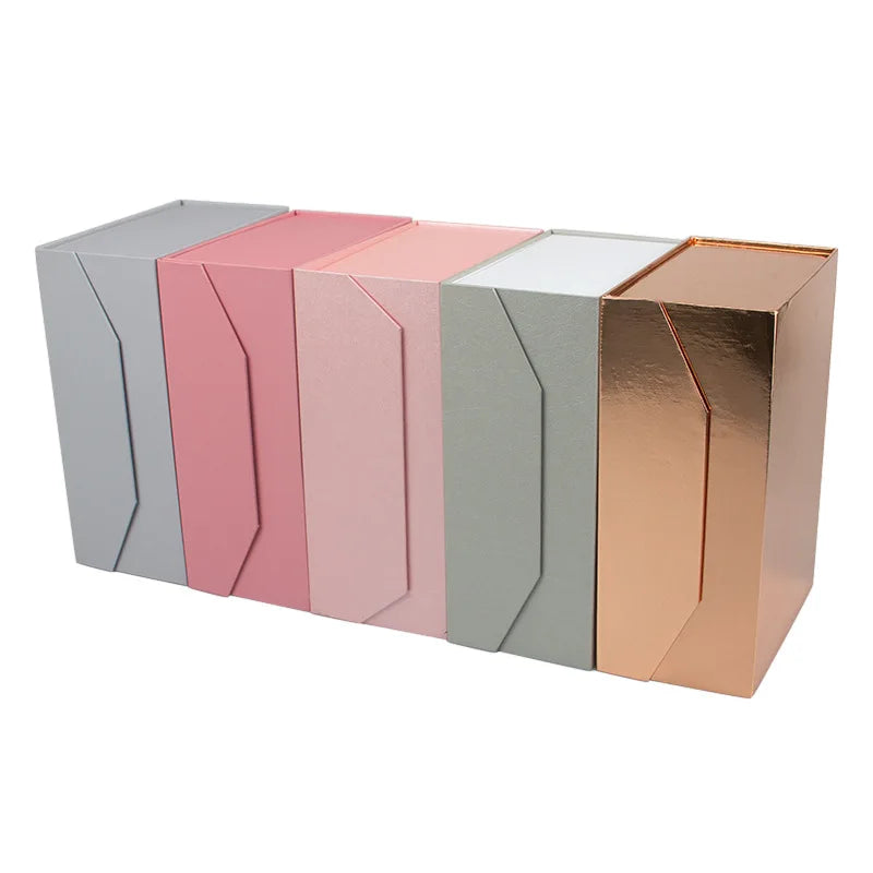 Luxury Custom Logo Printed Flap Packaging Box with Magnetic Lid Closure Rigid Carton Book Style Design for Scented Gift