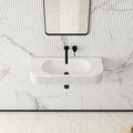 Decorated Small Solid Surface Artificial Resin Stone Wall Hung Mount  Bathroom Color Hand Wash Basin Sinks