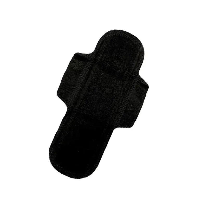 High Absorption Breathable Black Cotton Sanitary Pads for Women