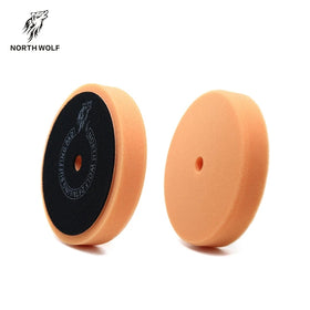 Classic Shape 5'' Soft Orange Foam Swirl Remover Buffing Polishing Pad for Car Bodies OEM Customizable Waxes Sponge Polierpad
