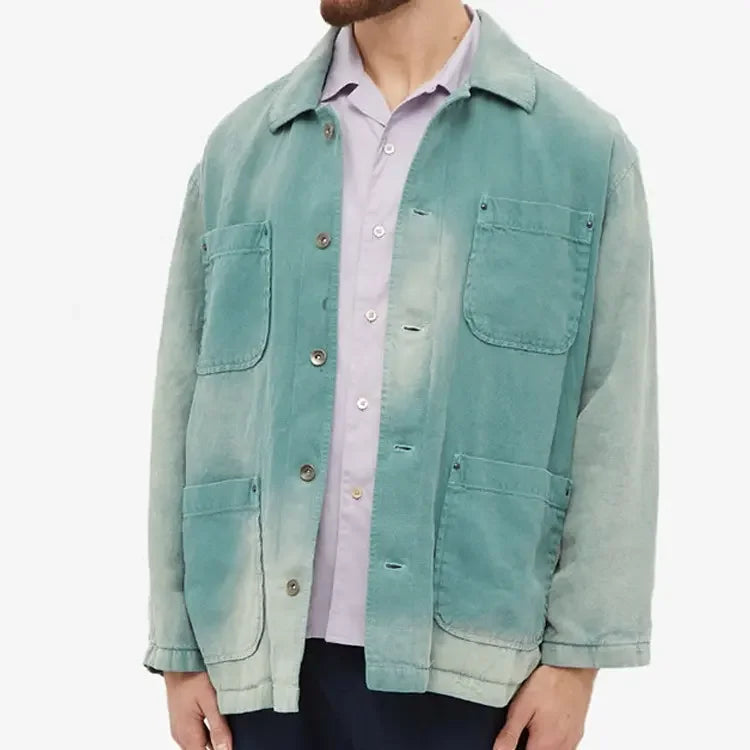 Vintage Winter Plus Size Cotton Jackets Button up Jacket for Men High Quality